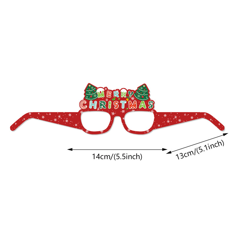 6/12 τεμ. Cartoon Merry Christmas Χάρτινα ποτήρια Άγιος Βασίλης Χιονάνθρωπος Elk Xmas Tree Glasses Xmas Party Kids Gift Prop Supplies