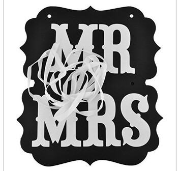 2τμχ MR&MRS Photo Booth Props Διακόσμηση γάμου Αρραβώνας Photobooth Φωτογραφικά στηρίγματα Τραπέζι γάμου Κρεμαστά Σημαίες Προμήθειες πάρτι