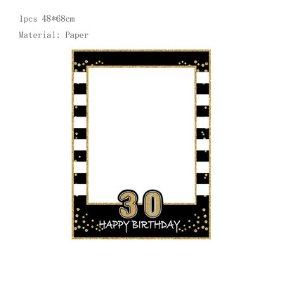 1db Rose Gold 30 40 50 60 éves műanyag szemüvegek születésnapi fényképes kellékek felnőtteknek boldog születésnapi parti évfordulós dekorációs kellékei