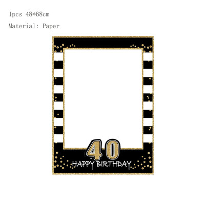 1db Rose Gold 30 40 50 60 éves műanyag szemüvegek születésnapi fényképes kellékek felnőtteknek boldog születésnapi parti évfordulós dekorációs kellékei