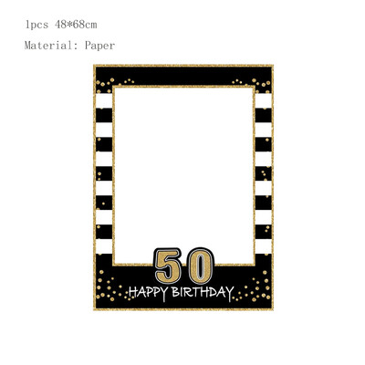 1db Rose Gold 30 40 50 60 éves műanyag szemüvegek születésnapi fényképes kellékek felnőtteknek boldog születésnapi parti évfordulós dekorációs kellékei