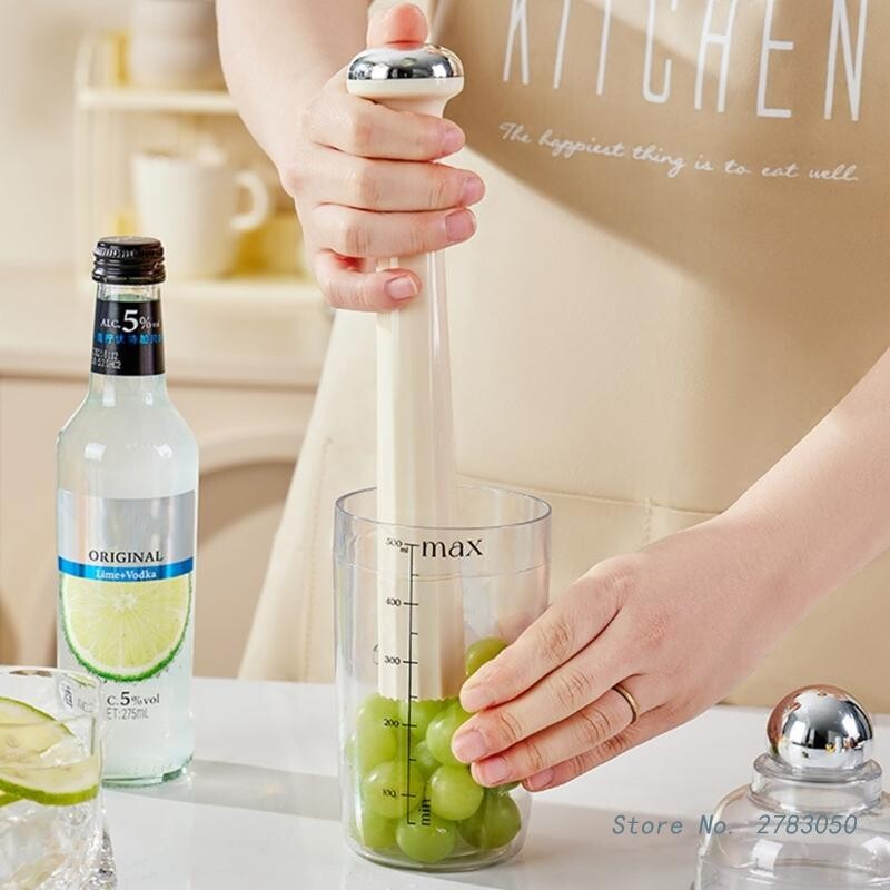 Daugiafunkcinis kokteilių maišytuvas Natural Muddler Barware Muddler „pasidaryk pats“ gėrimų vaisius maišytuvas susmulkinto ledo vyno stiklo maišytuvų baro įrankis