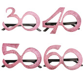 1 db 30 40 50 60 éves rózsa arany szemüveg felnőtt születésnapi bulihoz készült fényképes kellékek évfordulós rendezvényre barkács dekoráció