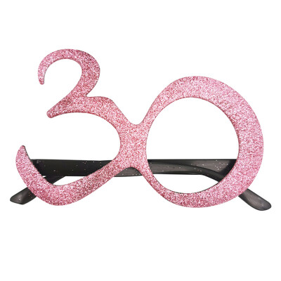 1 db 30 40 50 60 éves rózsa arany szemüveg felnőtt születésnapi bulihoz készült fényképes kellékek évfordulós rendezvényre barkács dekoráció