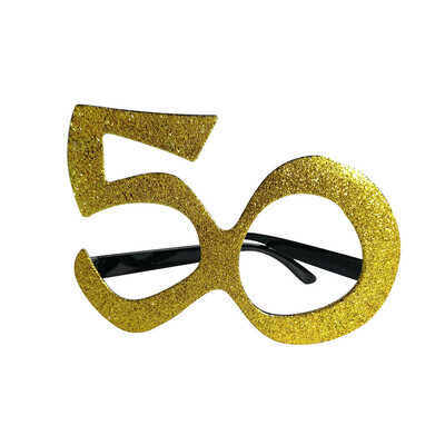 1 db 30 40 50 60 éves rózsa arany szemüveg felnőtt születésnapi bulihoz készült fényképes kellékek évfordulós rendezvényre barkács dekoráció