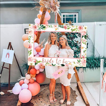 1Σετ Bride to be Team Bride Photo Booth Props Κορνίζες Συναθροίσεις για μονό πάρτι Decora Wedding Bridal Shower Hen Party Supplies