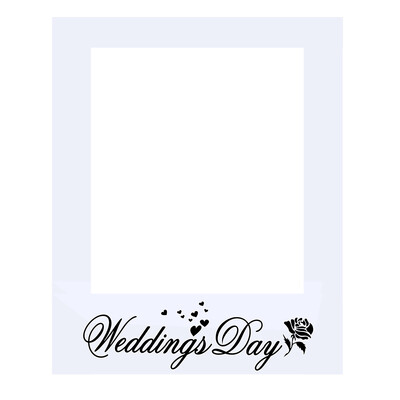 1db Esküvői Fotófülke-kellékek Csak házas fotófülkeparti Háttér dekoráció Menyasszonyi Leányböld fényképezési Dekorációs kellékek