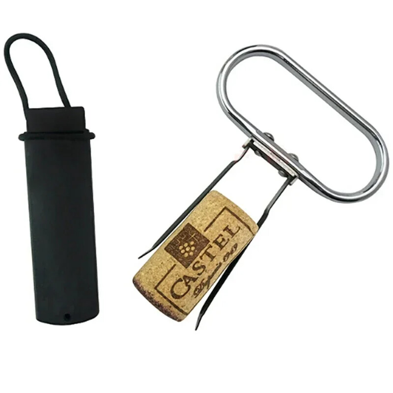 Profesionalus kamštienos traukiklis Vintage vyno butelių atidarytuvas Ah-So dvišakės kamštienos ekstraktorius raudonojo vyno šampano putojančio kamščio valiklis