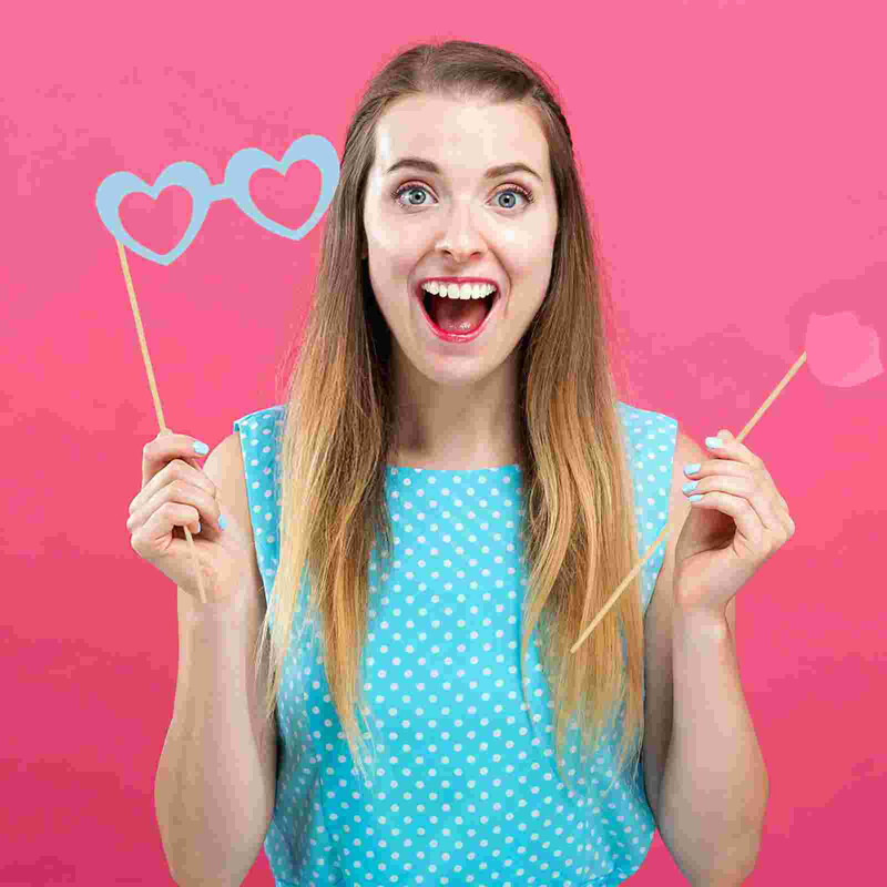 44-în-1 ochelari de bricolaj mustață buze roșii papion pălării pe bețișoare nunta petrecere de aniversare cabină foto recuzită