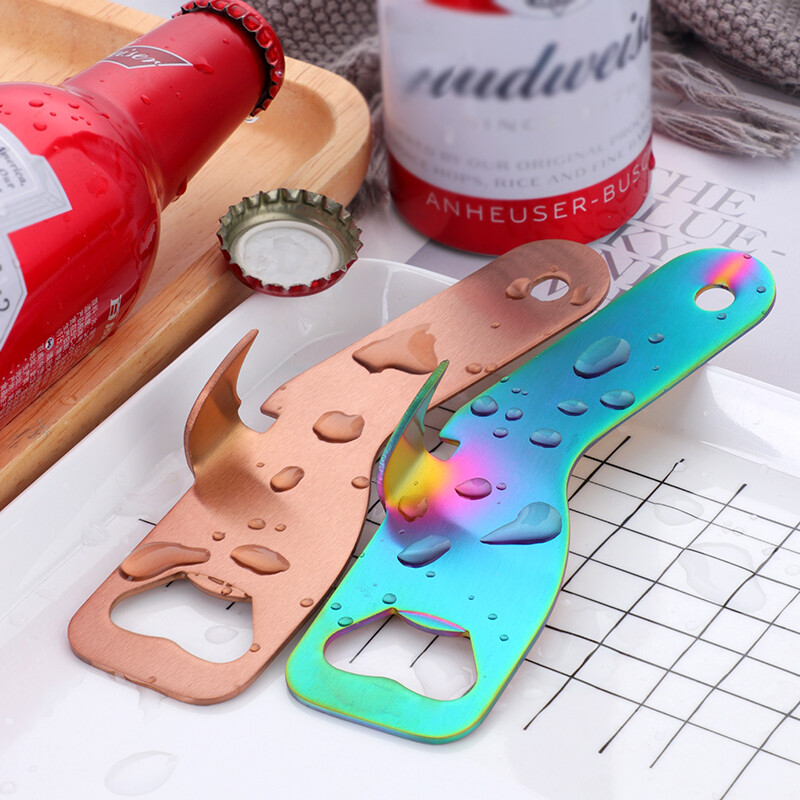 1 vnt nešiojamas alaus atidarytuvas nerūdijančio plieno daugiafunkcis kolos gėrimas konservuotų vaisių butelių atidarytuvas gėrimų kamštelis Atsukite stiklainių juostos įrankiai