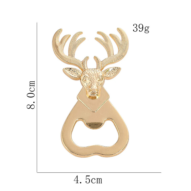 Elnio butelių atidarytuvas Kamščiatraukis Elnio galvutė Alaus atidarytuvas padavėjo baro virtuvės įrankis Dovana vestuvių Kalėdų vakarėliui Naujovės dalykėliai