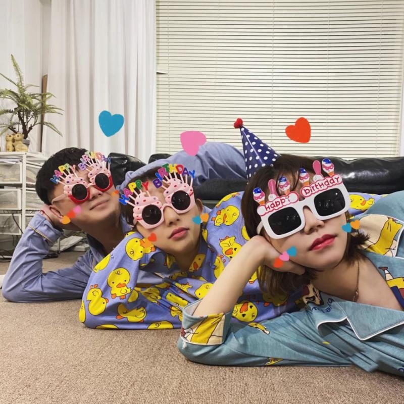 Fotózás kellékek Szemüvegek Boldog születésnapot Lánybúcsú Születésnapi Party Dekoráció Photobooth Születésnapi Felnőtt Gyermekszemüvegek