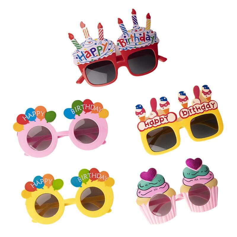 Fotózás kellékek Szemüvegek Boldog születésnapot Lánybúcsú Születésnapi Party Dekoráció Photobooth Születésnapi Felnőtt Gyermekszemüvegek