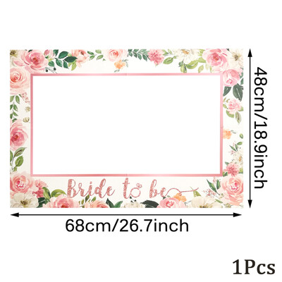 Menyasszony kellékek fotófülke-búcsúhoz Leánybúcsúhoz Menyasszonyi zuhany éppen férjhez ment Esküvői PhotoBooth kellékek keret Tyúkéj kellék