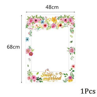 Menyasszony kellékek fotófülke-búcsúhoz Leánybúcsúhoz Menyasszonyi zuhany éppen férjhez ment Esküvői PhotoBooth kellékek keret Tyúkéj kellék