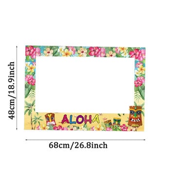 Χαβανέζικο πάρτι Aloha Photo Booth Props Πλαίσιο Καλοκαιρινό Tropical Luau Beach Party Προμήθειες Χρόνια Πολλά Μπομπονιέρες Γάμου Διακόσμησης