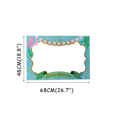 1db Photo Booth keret kellékek 1. 21. 30. 40. 60. gyerekek felnőtt születésnapi fényképes kellékek esküvői parti egyszarvú dekorációhoz