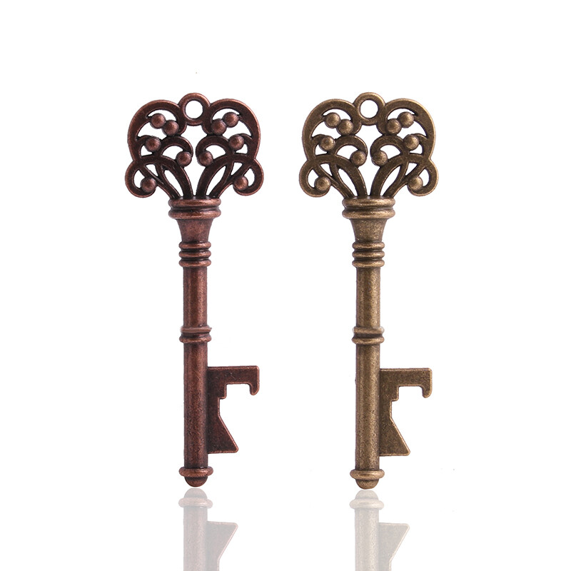 Namų virtuvės raktų pakabuko butelių atidarytuvas Metal Roses Raktų pakabukas Raktų pakabukas Butelių atidarytuvo baro įrankis Kūrybinis namų dekoras
