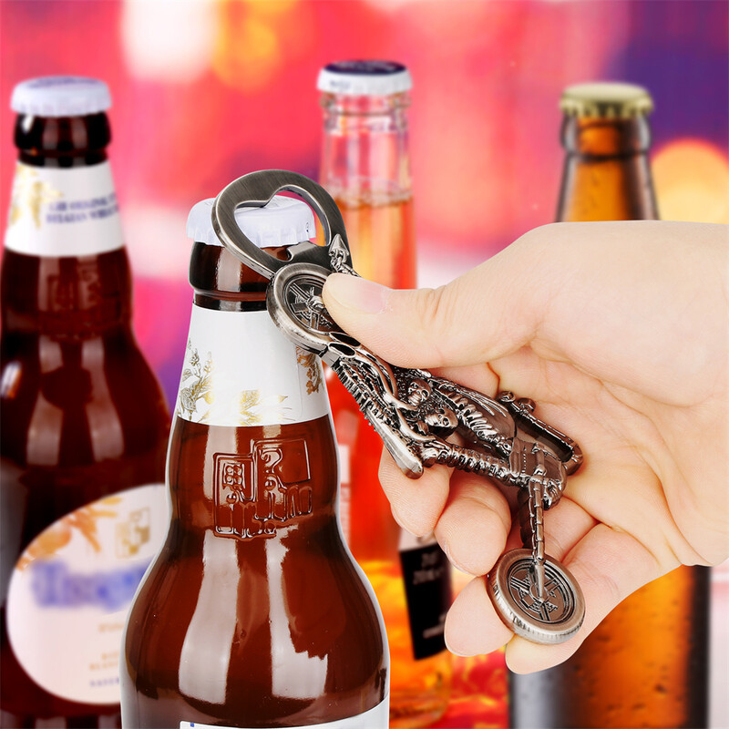 Punk metaliniai motociklų alaus butelių atidarytuvai