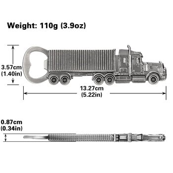 Δώρο φορτηγού Ανοιχτήρια μπουκαλιών μπύρας Μοναδικό δώρο γενεθλίων για οδηγό φορτηγού Αξεσουάρ Κουζίνας Μπαρ Ανοιχτά Μεταλλικά Ανοιχτήρια Μπουκαλιών