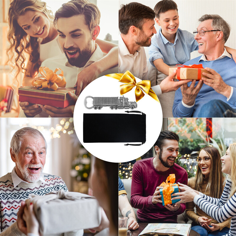 Sunkvežimio dovanų alaus butelių atidarytuvai Unikali gimtadienio dovana sunkvežimio vairuotojui Virtuvės baro priedai metaliniai butelių atidarytuvai