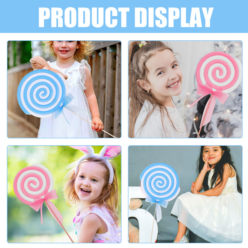 2 db Nyalóka Cukorka Fotóstúdió Kellékek Esküvői Party Dekoráció Dekorációk Óriás for