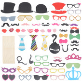 Esküvői Fotófülke kellékek Deguisements Pour Photobooth Party gyermek születésnapi dekoráció fiúknak