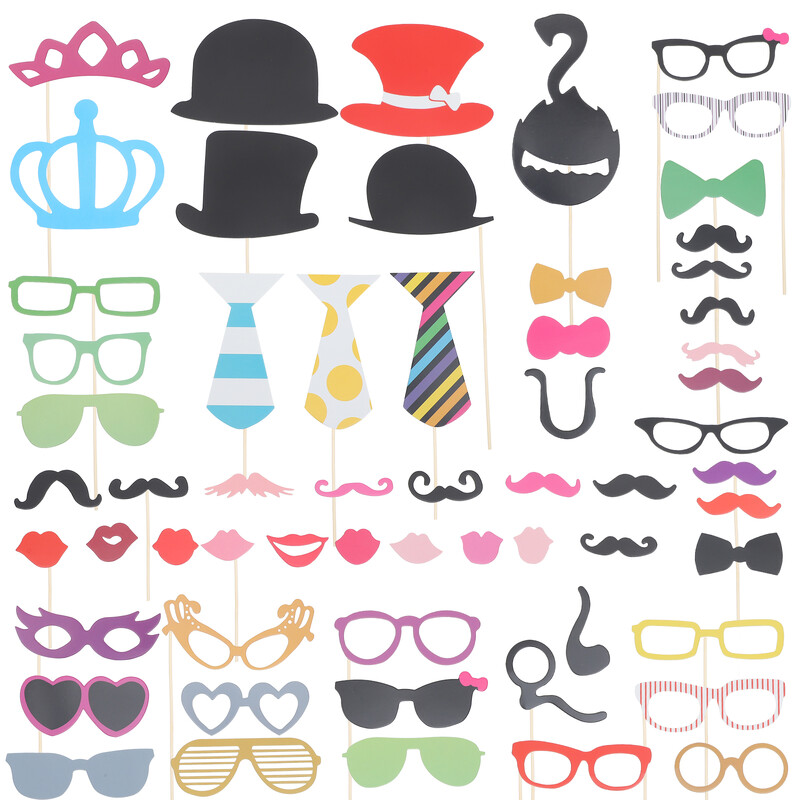 Esküvői Fotófülke kellékek Deguisements Pour Photobooth Party gyermek születésnapi dekoráció fiúknak