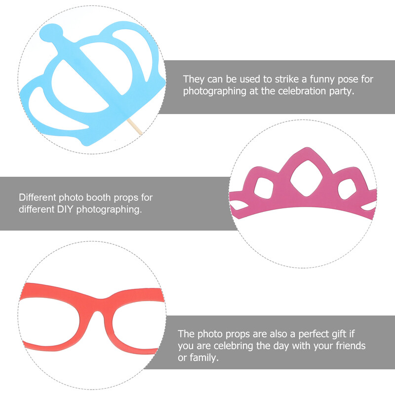 Esküvői Fotófülke kellékek Deguisements Pour Photobooth Party gyermek születésnapi dekoráció fiúknak