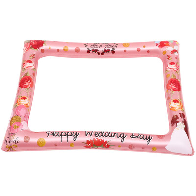 Esküvői Photo Booth kellékek Vicces felfújható keret menyasszonyi zuhany parti vőlegény