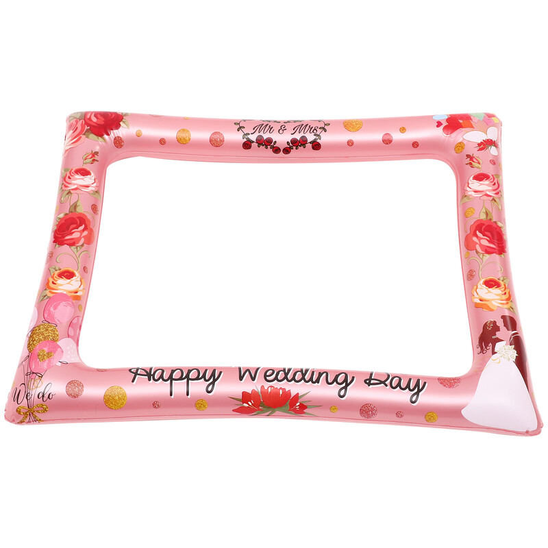 Esküvői Photo Booth kellékek Vicces felfújható keret menyasszonyi zuhany parti vőlegény