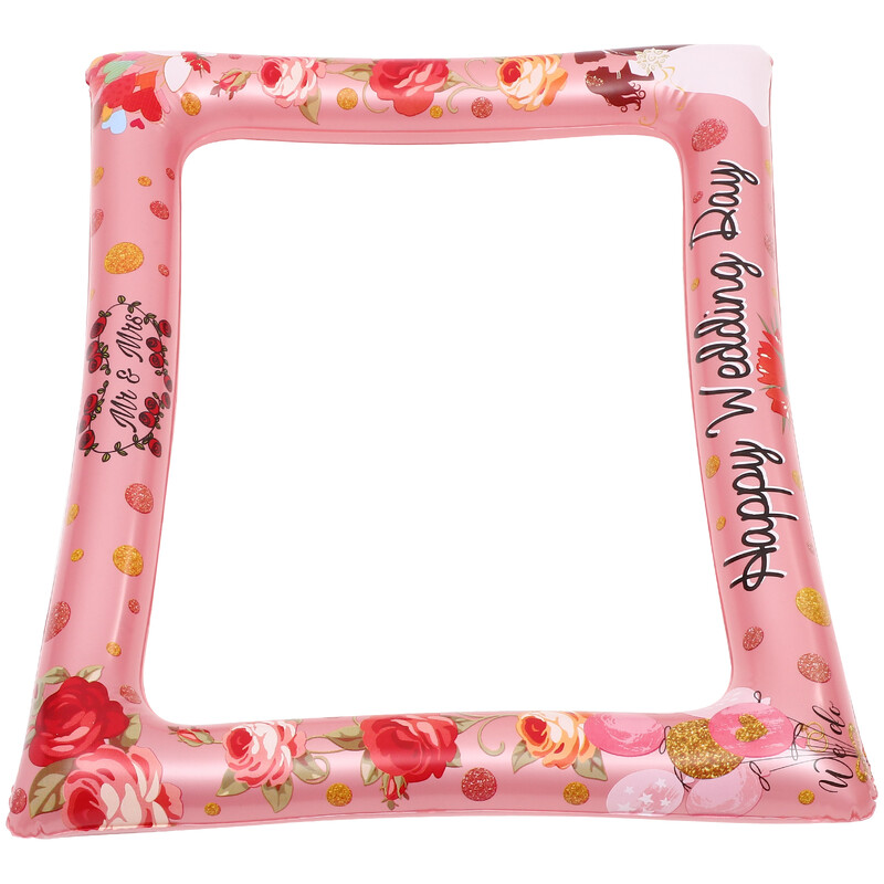 Esküvői Photo Booth kellékek Vicces felfújható keret menyasszonyi zuhany parti vőlegény