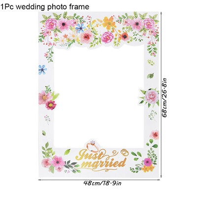 10-58 τμχ Φωτογραφική διακόσμηση γάμου Αστεία γυαλιά μουστακιού Bride To Be Handheld Photobooth Bachelorette Διακόσμηση πάρτι γενεθλίων