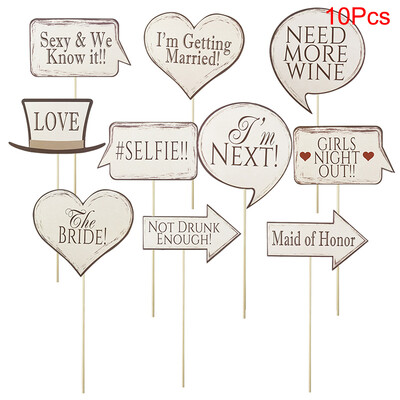 10-58 τμχ Φωτογραφική διακόσμηση γάμου Αστεία γυαλιά μουστακιού Bride To Be Handheld Photobooth Bachelorette Διακόσμηση πάρτι γενεθλίων