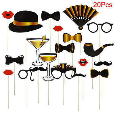 10-58 τμχ Φωτογραφική διακόσμηση γάμου Αστεία γυαλιά μουστακιού Bride To Be Handheld Photobooth Bachelorette Διακόσμηση πάρτι γενεθλίων