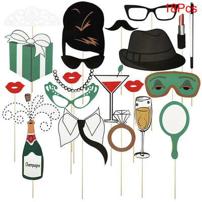 10-58 τμχ Φωτογραφική διακόσμηση γάμου Αστεία γυαλιά μουστακιού Bride To Be Handheld Photobooth Bachelorette Διακόσμηση πάρτι γενεθλίων