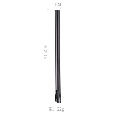 Daugkartinio naudojimo smėlio ledo geriamojo šiaudelio nešiojamasis 304 nerūdijančio plieno šiaudų metalinių šiaudelių rinkinys Pieno kokteilio burbuliukų arbatos kavos šiaudelių gėrimas