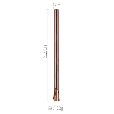 Daugkartinio naudojimo smėlio ledo geriamojo šiaudelio nešiojamasis 304 nerūdijančio plieno šiaudų metalinių šiaudelių rinkinys Pieno kokteilio burbuliukų arbatos kavos šiaudelių gėrimas