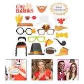 20 τμχ φωτογραφικά στηρίγματα Φθινοπωρινό περίπτερο Friendsgiving Διακοσμήσεις για Photobooth Photobooth Party Favors Χαρτί για ενήλικες