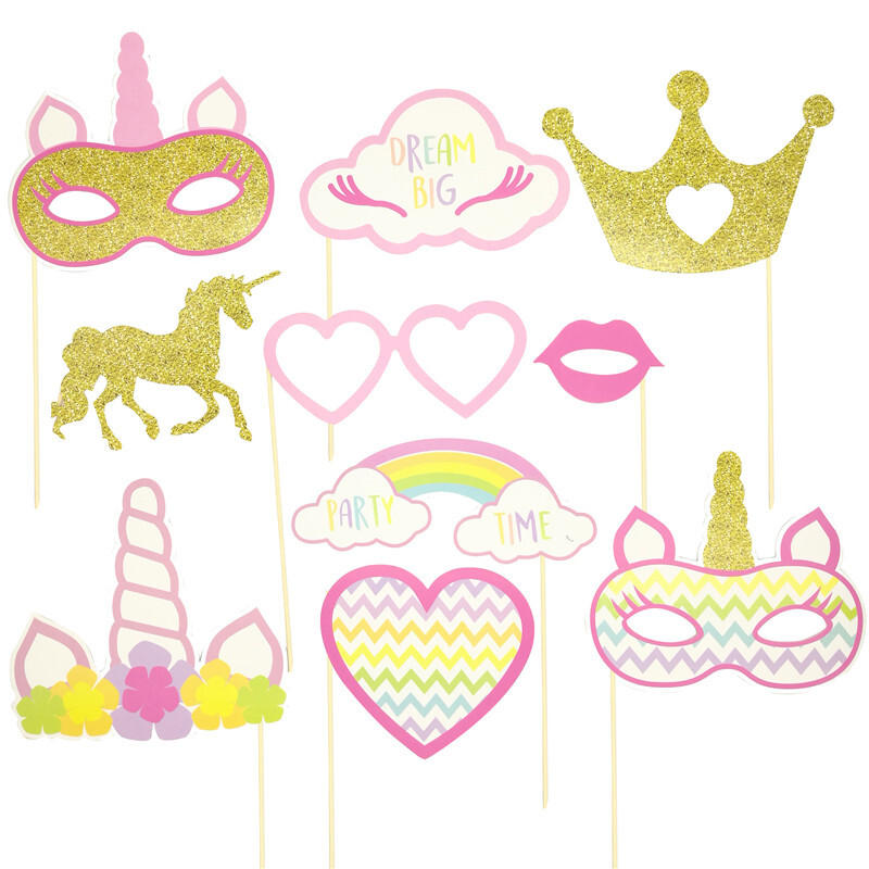 Chicinlife 1Szett Sellő fotófülke kellékek Születésnapi Esküvői Party Dekoráció Baba bemutató Hableányparti Photobooth Prop