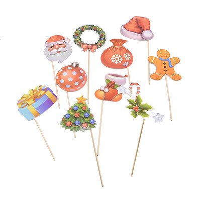 Boldog születésnapot Photo Booth kellékek DIY Flamingo Fox maszk Photo Booth kellékek Fotókiegészítők Babazuhany rendezvény party dekoráció