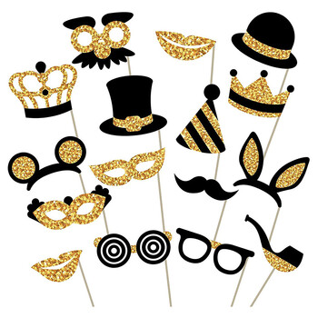 16-24 τμχ Bride To Be Wedding Decoration Photo Booth Props DIY Mustache Lips Glasses Masks Photobooth Team Bride Party Supplies