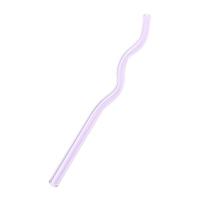 Paie de sticlă reutilizabile Paie colorate de sticlă transparentă pentru smoothie Milkshake Ceai Suc Cocktail Eco-friendly Sticla cu borosilicat ridicat
