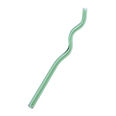 Paie de sticlă reutilizabile Paie colorate de sticlă transparentă pentru smoothie Milkshake Ceai Suc Cocktail Eco-friendly Sticla cu borosilicat ridicat