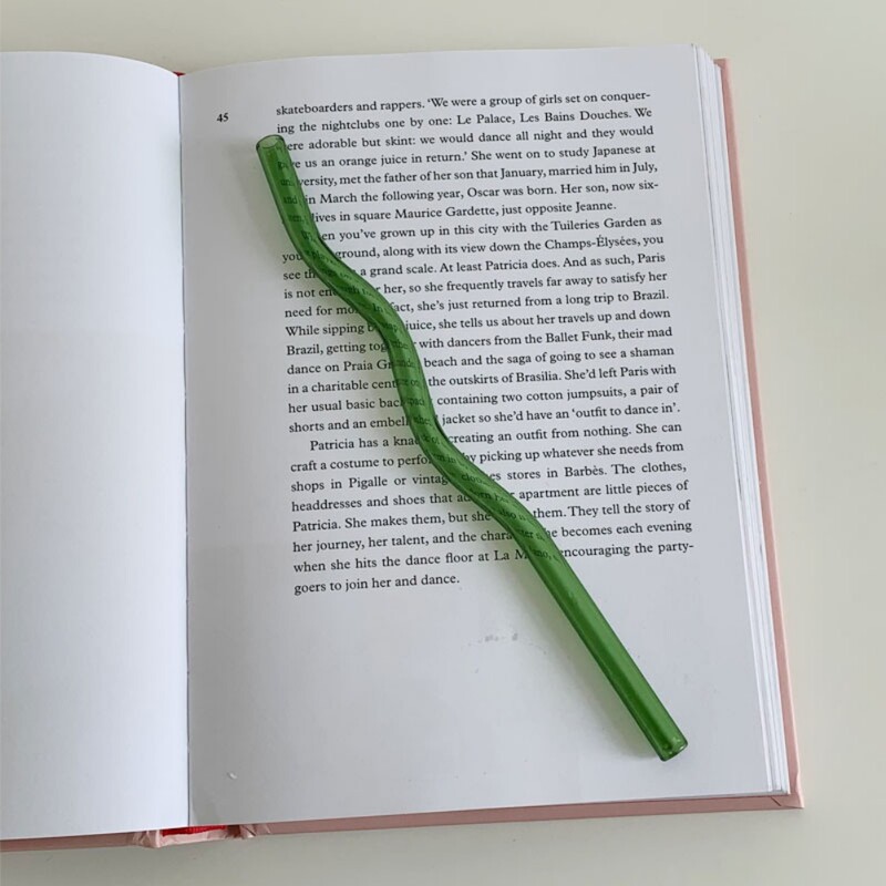 Daugkartinio naudojimo stiklo šiaudeliai Spalvingi skaidraus stiklo šiaudeliai kokteiliams pieno kokteiliams arbatos sulčių kokteiliams Ekologiškas didelio borosilikato stiklas