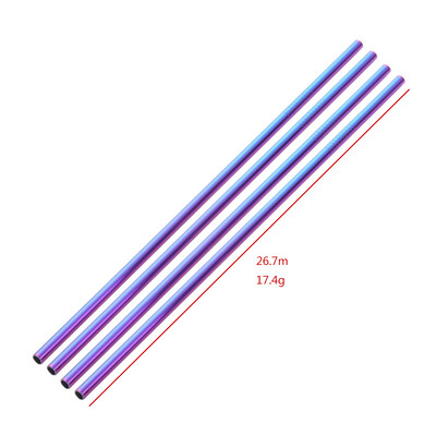 5 buc Pai de băut din oțel inoxidabil auriu cu perie de curățat Pai metalice reutilizabile desfăcute Accesoriu pentru bar Accesoriu pentru bar Ustensile de bucătărie