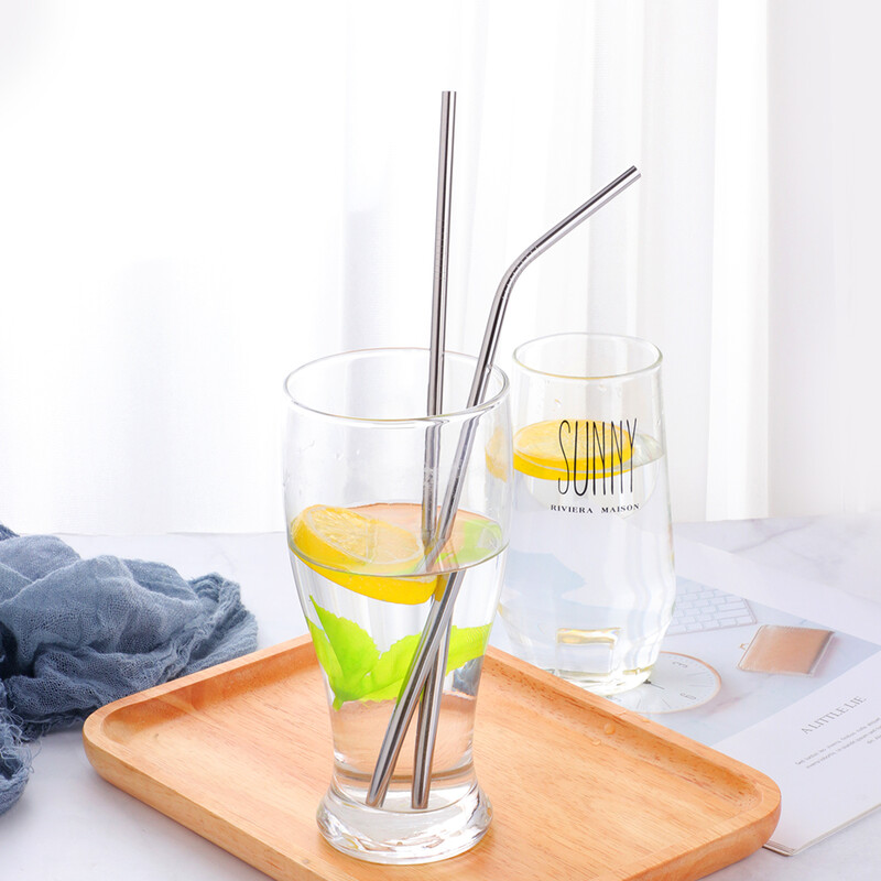 5 vnt Auksiniai nerūdijančio plieno gėrimo šiaudeliai su valikliu šepetėliu Daugkartinio naudojimo išlankstomi metaliniai šiaudeliai Barware Bar priedas Virtuvės įrankiai