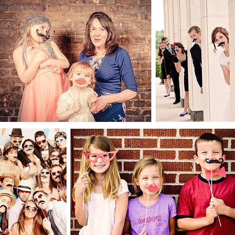 Esküvői party fotó kellékek dekoráció barkácsolás bajusz ajkak szemüvegek fotófülke menyasszony vőlegény Mrs Mrs menyasszonyi zuhany születésnapi kellékek