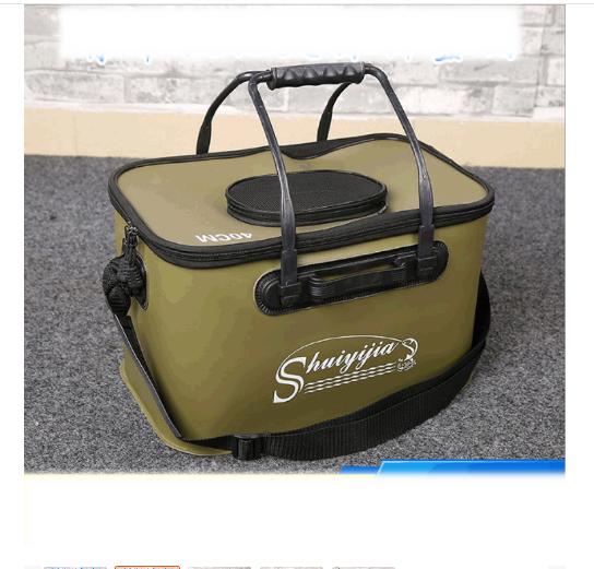 Daugiafunkcis EVA sulankstomas gyvų žuvų kibiras, sustorintas žuvų apsaugos kibiras, žvejybos dėžė, sustorėjusi žuvų dėžė, žvejybos dėžė, tvirta ir patvari