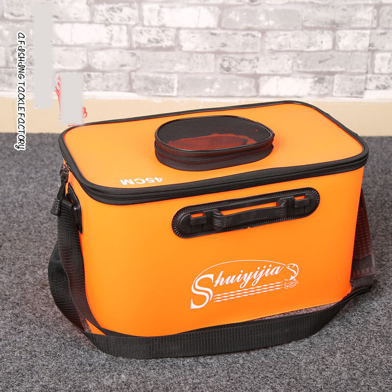 Daugiafunkcis EVA sulankstomas gyvų žuvų kibiras, sustorintas žuvų apsaugos kibiras, žvejybos dėžė, sustorėjusi žuvų dėžė, žvejybos dėžė, tvirta ir patvari